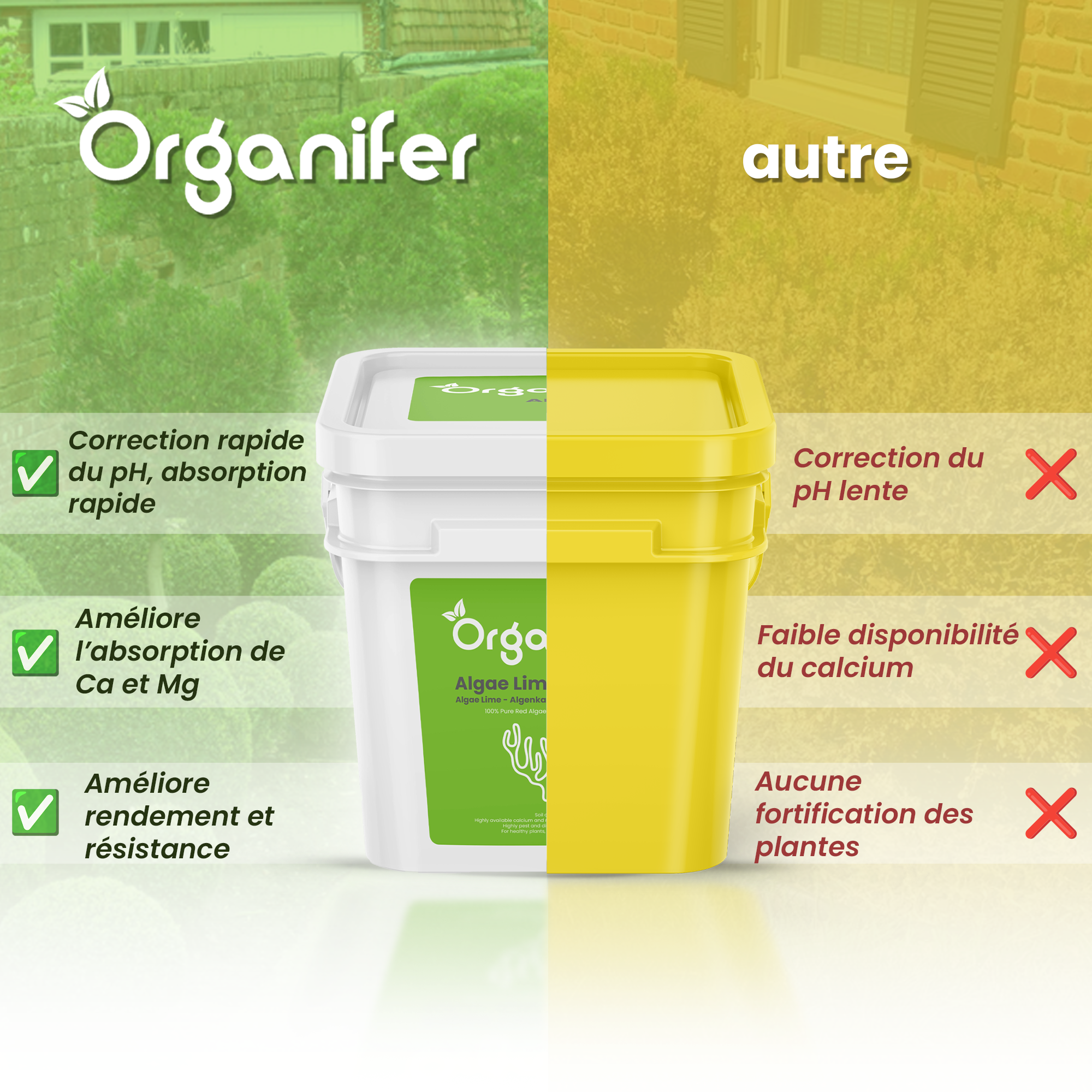 Poudre De Chaux Algale - Lithothamnium Calcareum Pur - 1000 Kg Pour 5 Ha - Organifer - 3