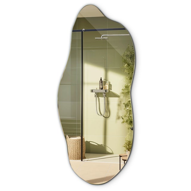 Espejo de Pared con Formas Originales, Espejo irregular, Diseño Único para Baño, Salón o Dormitorio - 40 x 90 cm