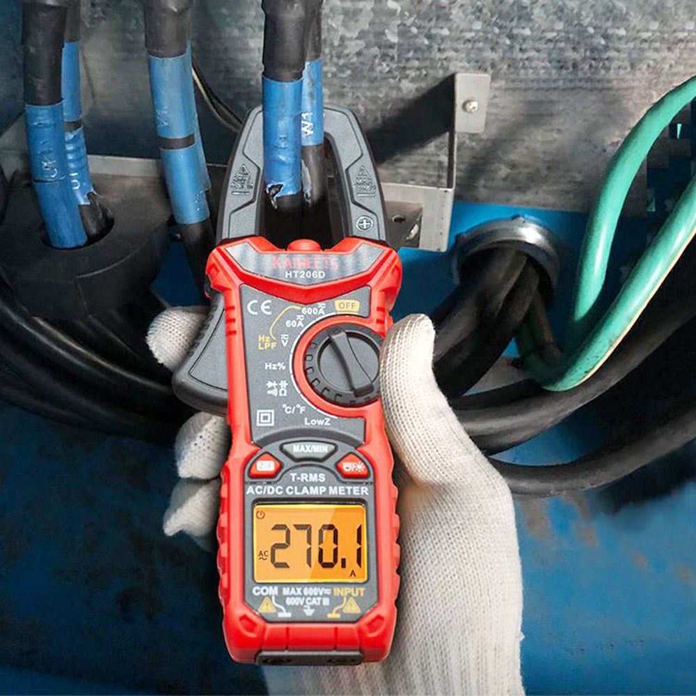 Multimètre Pince Numérique KAIWEETS HT206D - Fonctions LowZ & LPF - Détection NCV Sans Contact - Usage Professionnel - 2