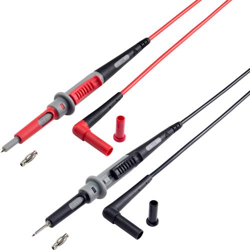 VOLTCRAFT MS-4PS-E Cordon de mesure de sécurité fiche de sécurité 4 mm pointe de test 1.00 m noir, rouge 1 pc(s)