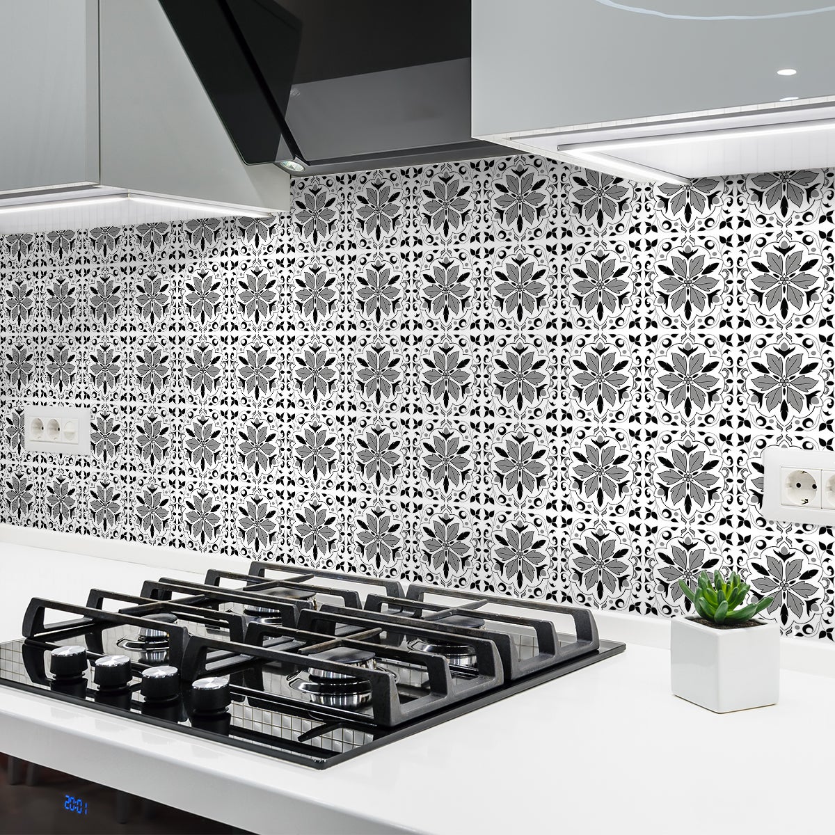 24 adesivi piastrelle di cemento azulejos arina - Sticker adesivo - adesivi murali - 24stickers10x10cm - 3