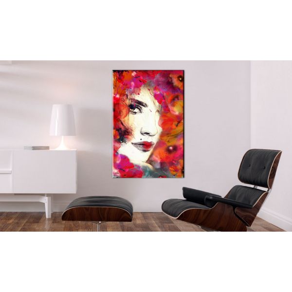 Tableau Personnages Femme dans les coquelicots 40x60 cm - 2