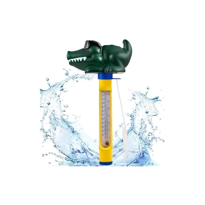 Termómetro Flotante De Dibujos Animados De 3 Piezas Con Cuerda, Piscina