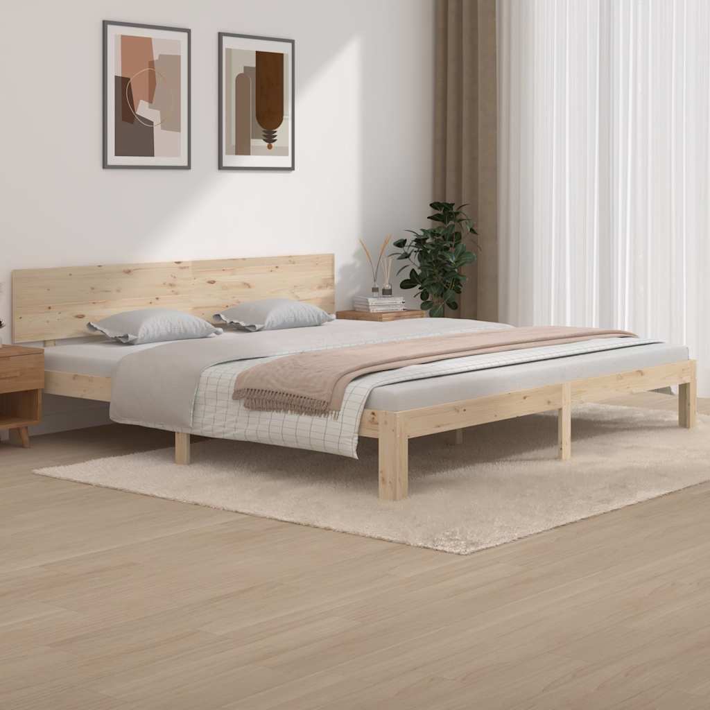 Vidaxl Estructura De Cama Madera Maciza De Pino 200X200 Cm , Leroy Merlin