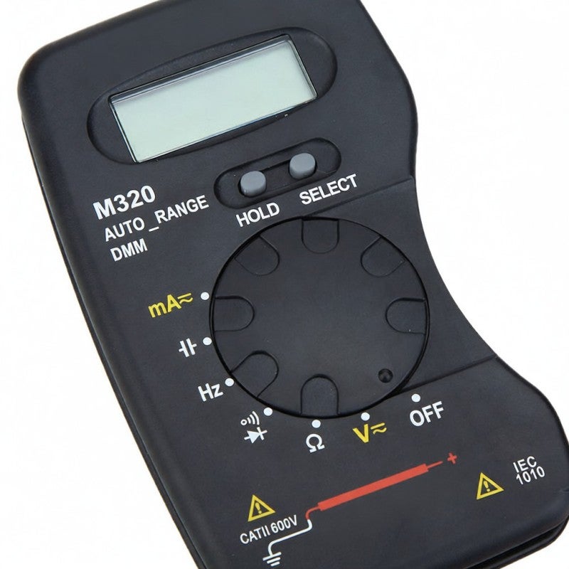 AIMO M320 format poche portable LCD multimètre numérique DMM fréquence capacité mesure maintien des données gamme automatique - 6