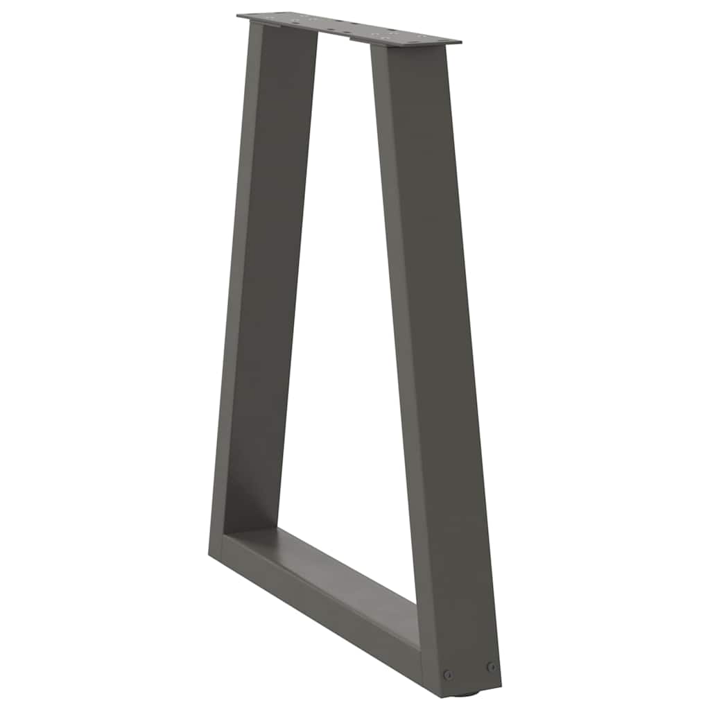 Pernas de mesa de centro em forma de V 2 unidades de aço antracite - COMFORTXL - 4