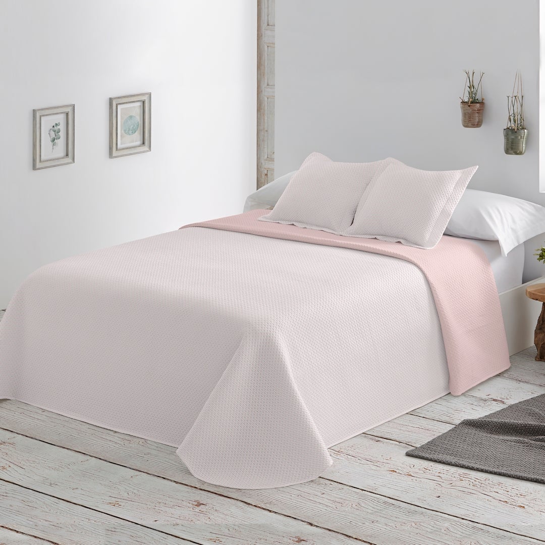 Colcha Lisa Reversible Maquillaje cama 90 cm - 180x270 cm - 2