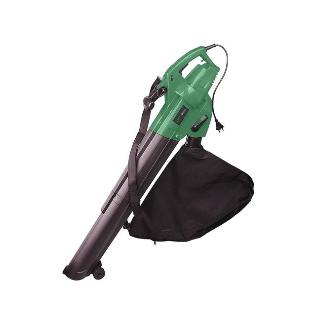 Soffiatore Aspiratore Elettrico a Spalla Aspira Foglie Sacco Tubo Trituratore