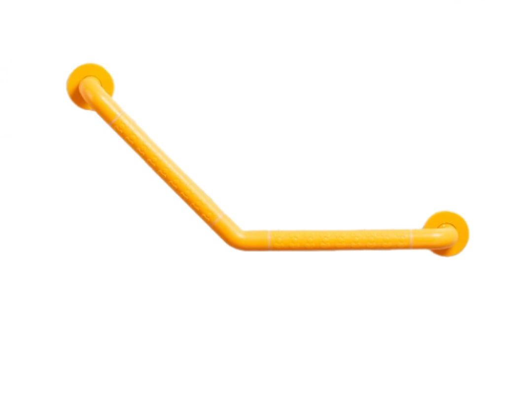 Poręcz ścienna pomocnicza do schodów, poręcz prysznicowa antypoślizgowa, żółta 35 cm