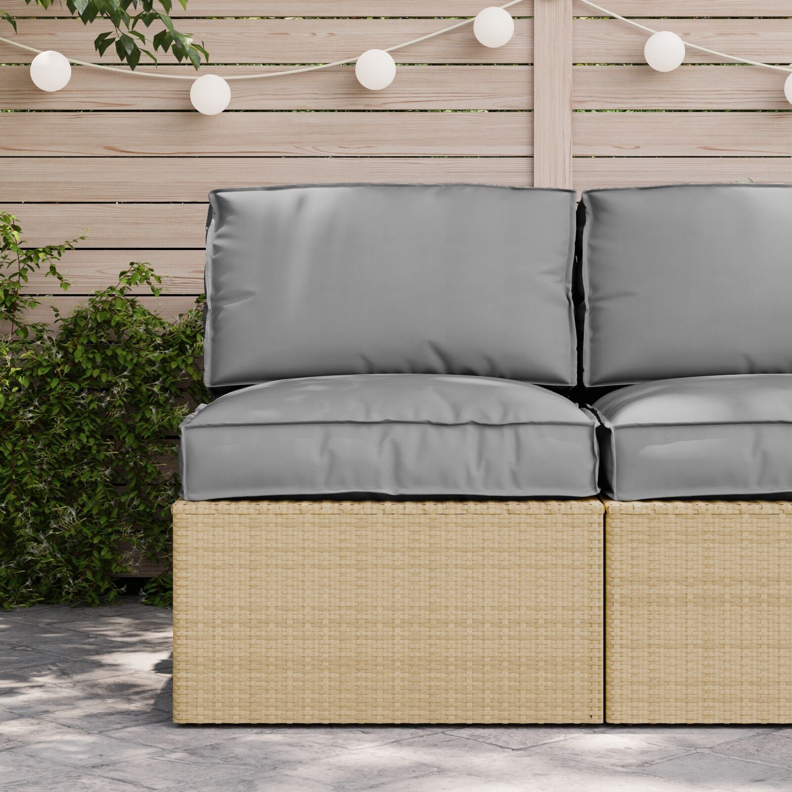Coussin Gris 70 x 70 x 12 cm Tissu Oxford vidaXL - 4