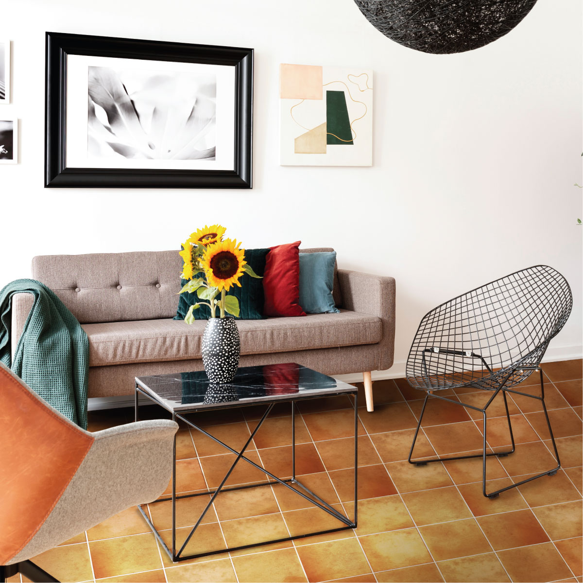 24 vinilos baldosas terracota suelo petra antideslizante - adhesivo pared - sticker revestimiento - 1 adhesivo 60x90cm-24stickers15x15cm