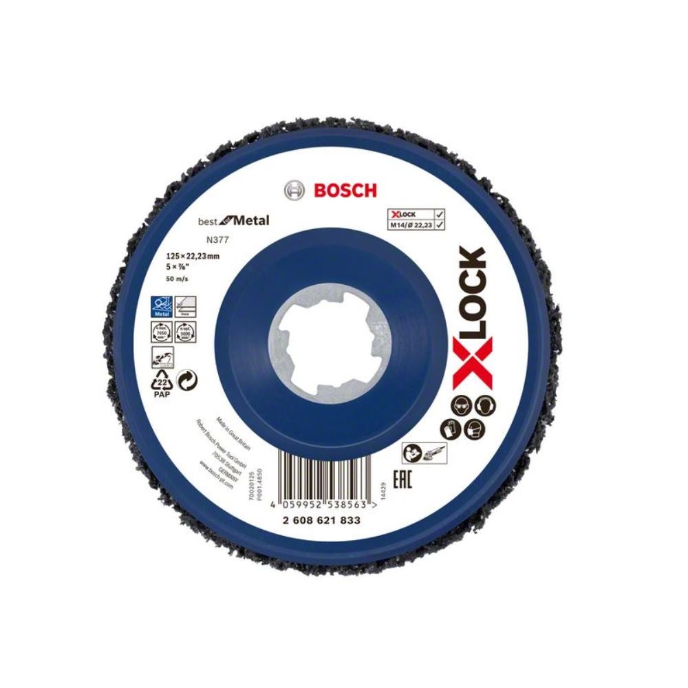 Tarcza Czyszcząca Bosch X-LOCK N377 125 mm Czarna - 4
