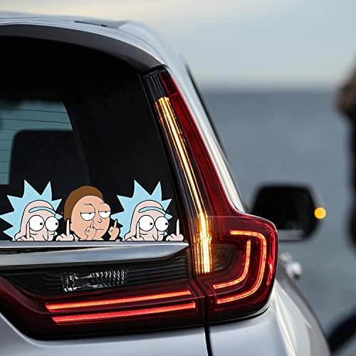 Autocollants Anime Et Dessins Animés Pour Voiture | Lot De 2 Feuilles Décoratives | Personnalisez Vélo, Laptop, Fenêtre, Casque