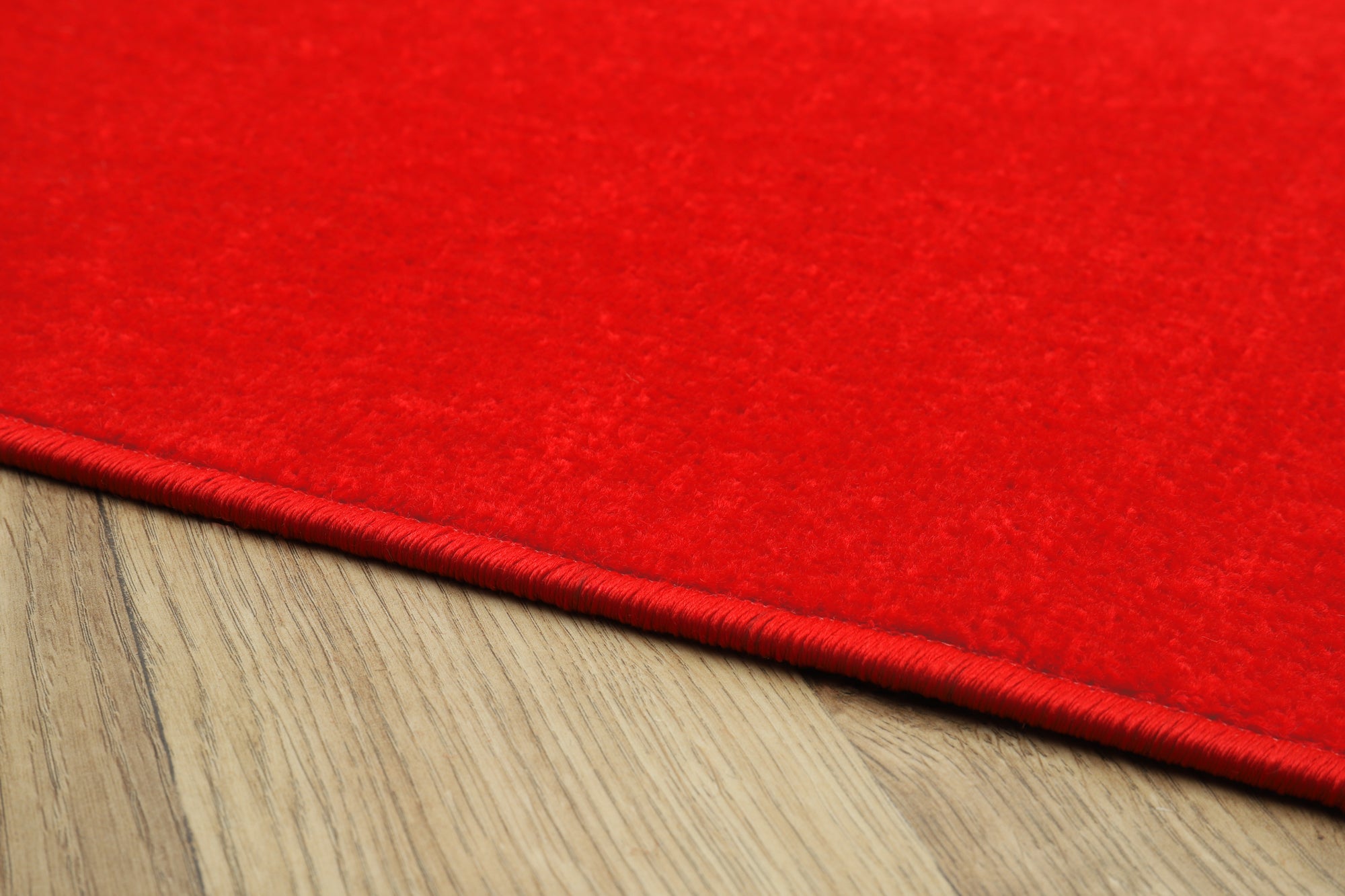 TAPISO Mono Alfombra de Pasillo Corredor Entrada de Pelo Bajo Moderna Rojo Uni Interior Exterior OEKO-TEX 90 x 380 cm - 3