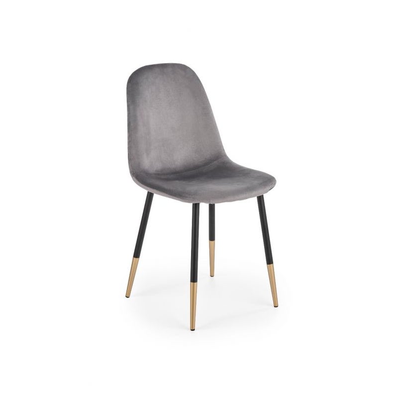 Krzesło tapicerowane K379 VELVET szare