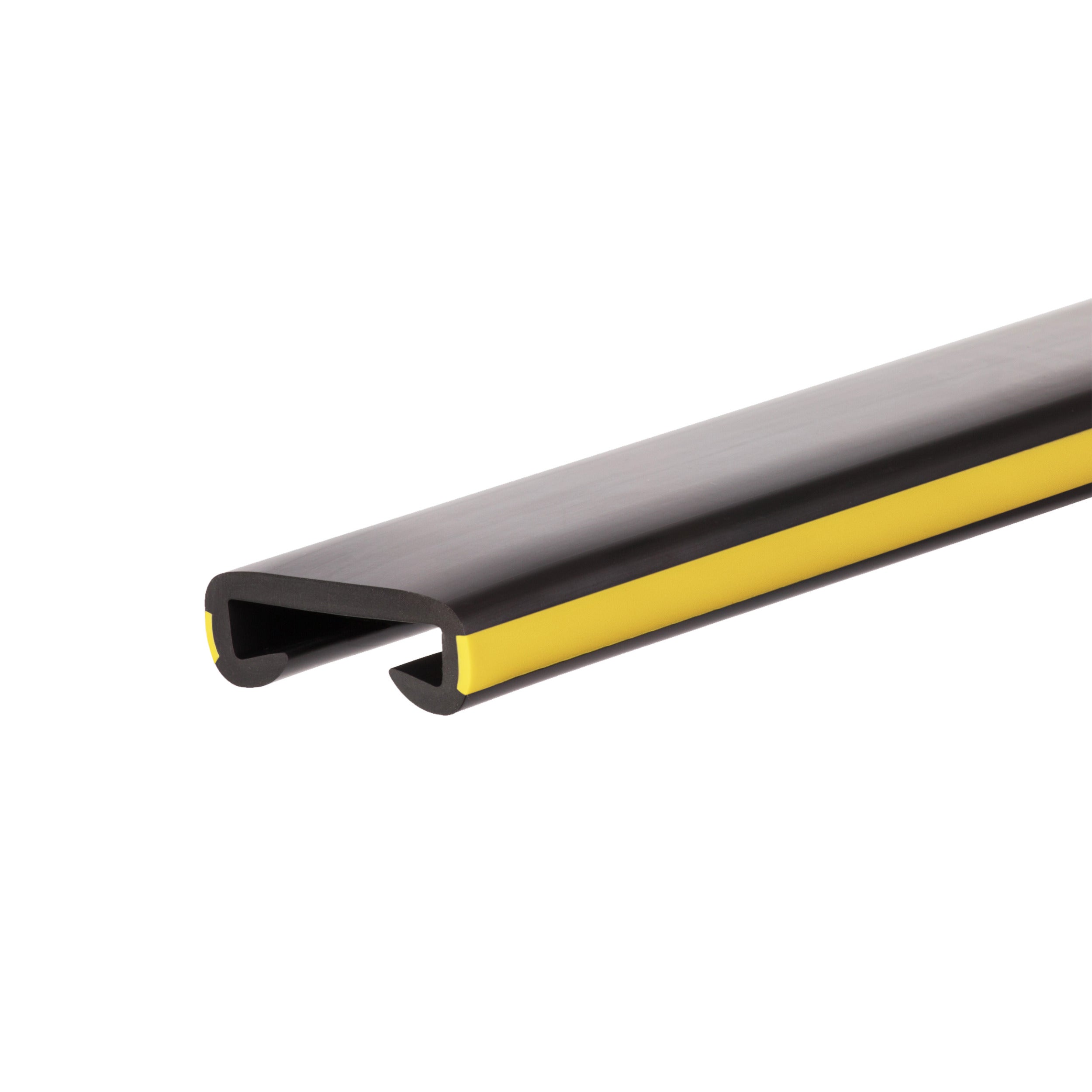 Poręcz PVC 40x8 mm LUX antypoślizgowa - 1 metr, ciemnoszaro-mosiężny