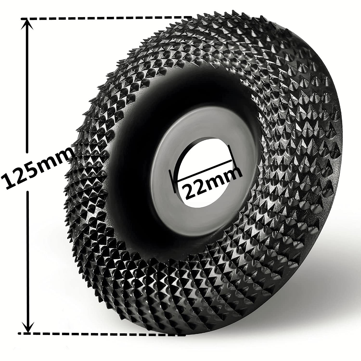 Disque Bois Meuleuse 125mm Disque de Sculpture Sur Bois, Disques de Meulage pour Façonner et Meuler.Disque Abrasif en Bois(125x 22 mm) - 2