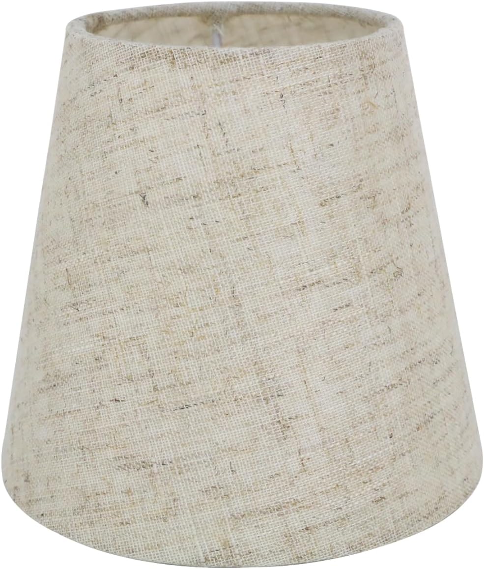 APEX 2 Abat-jour En Lin Noir Pour Ampoules E14, Abat-jour De Rechange Pour Lampes De Chevet Et Lampes De Table 15x14x11 Cm 92140893