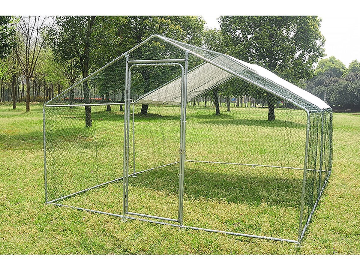 Recinto para frangos Recinto de malha de 9 m² 3 x 3 x 2 M aço galvanizado - 6