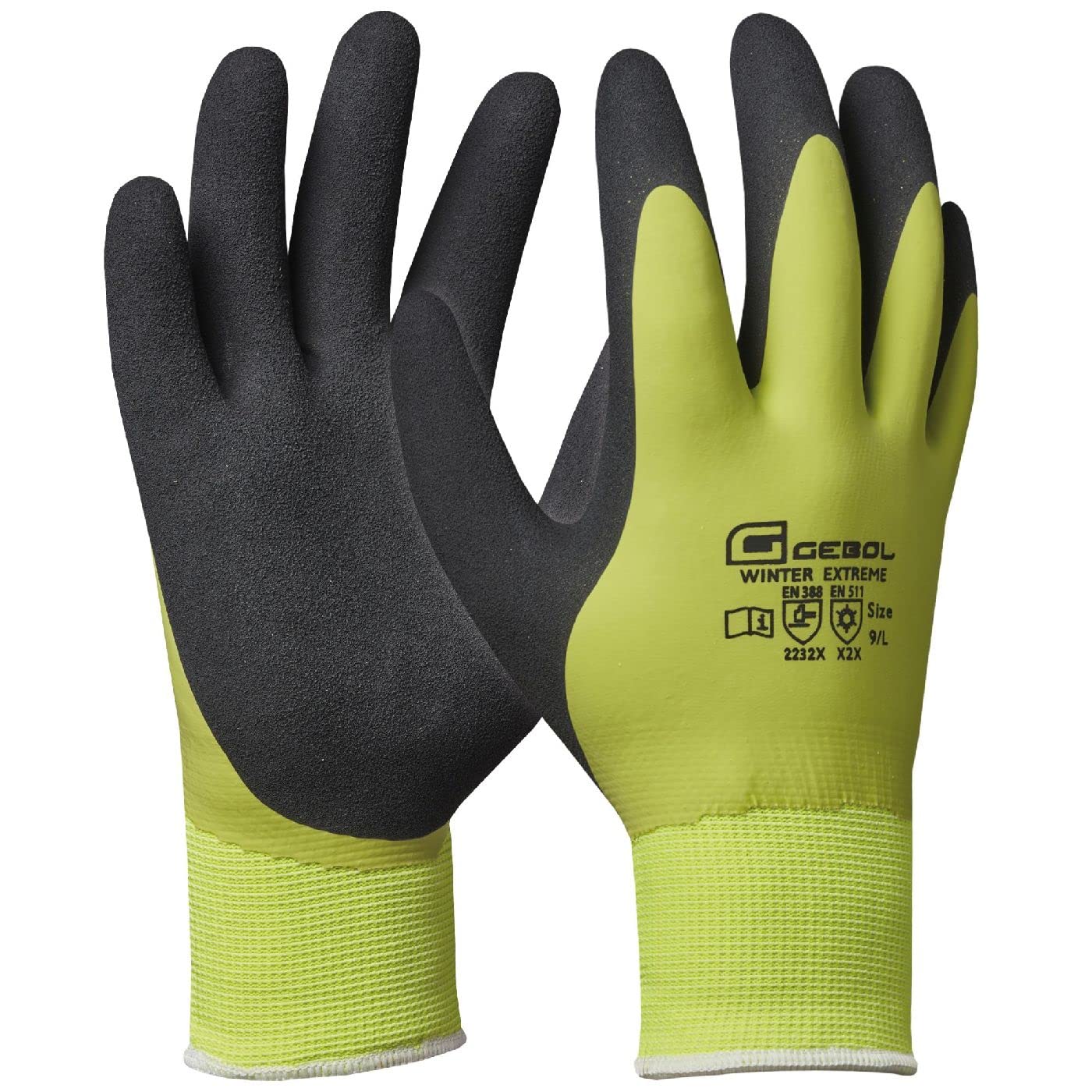 Rivestiti Gebol Super Grip Guanti Da Lavoro Con Rivestimento In Nitrile Resistente Contro Oli E Acqua Guanti In Nitrile Con Tessuto Di Supporto Scanalato Per Uomo Taglia L Gr 9 Blunero 1