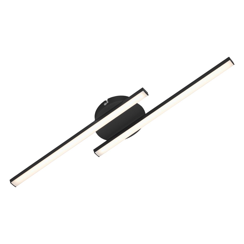 Plafonnier LED BRILONER LEUCHTEN GO, 6 W, 480 lm, IP20, noir, métal-plastique, 55,5 x 12 x 3,6 cm - 3