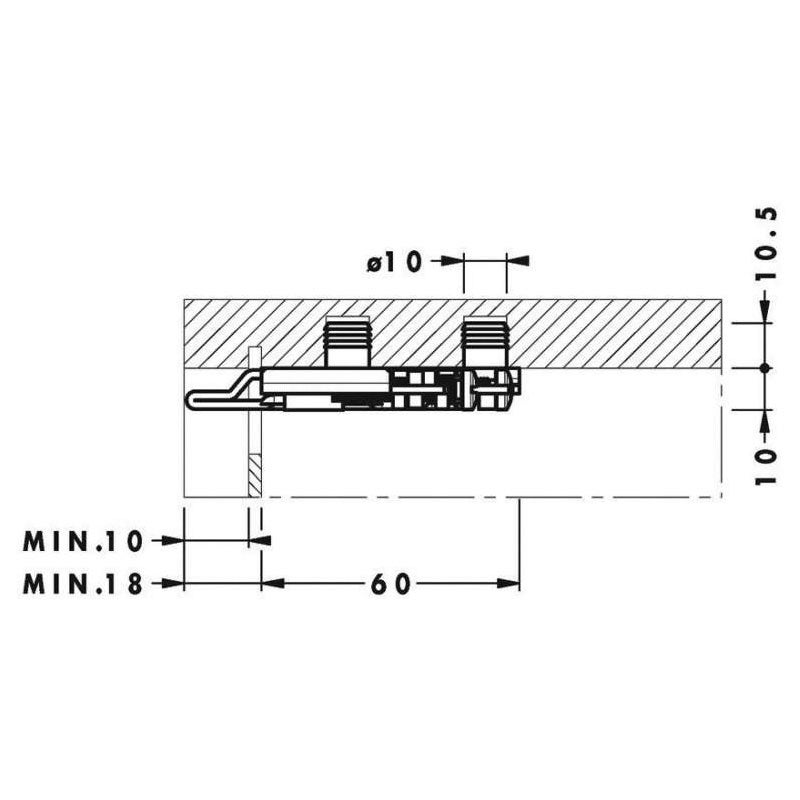 Support élément haut extra plat - Sens : Gauche - CAMAR - 3
