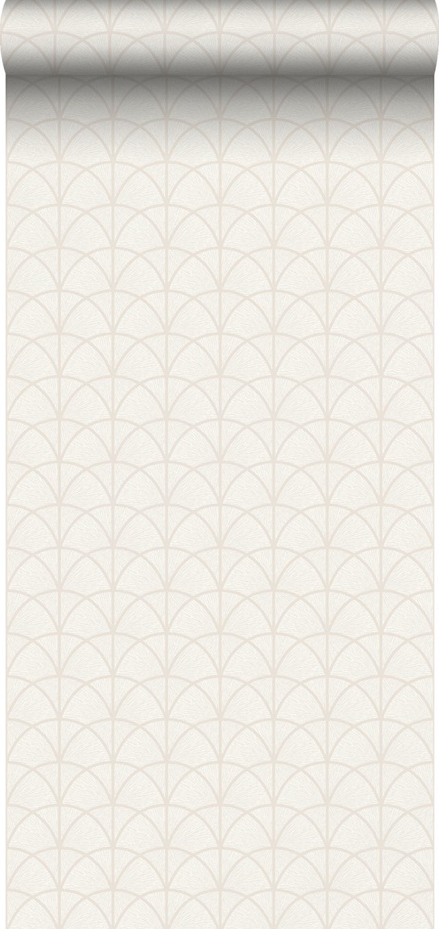 Tapeta motyw art déco beżowym - 53 cm x 10.05 m - BORASTAPETER