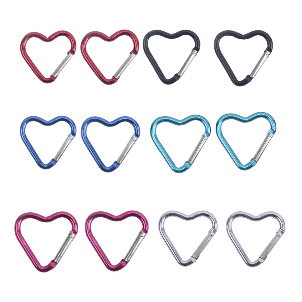 Pack De 10 Mousquetons Mini Colorés FINN Outdoors - Porte-clés, Léger, Aluminium, 10 Couleurs