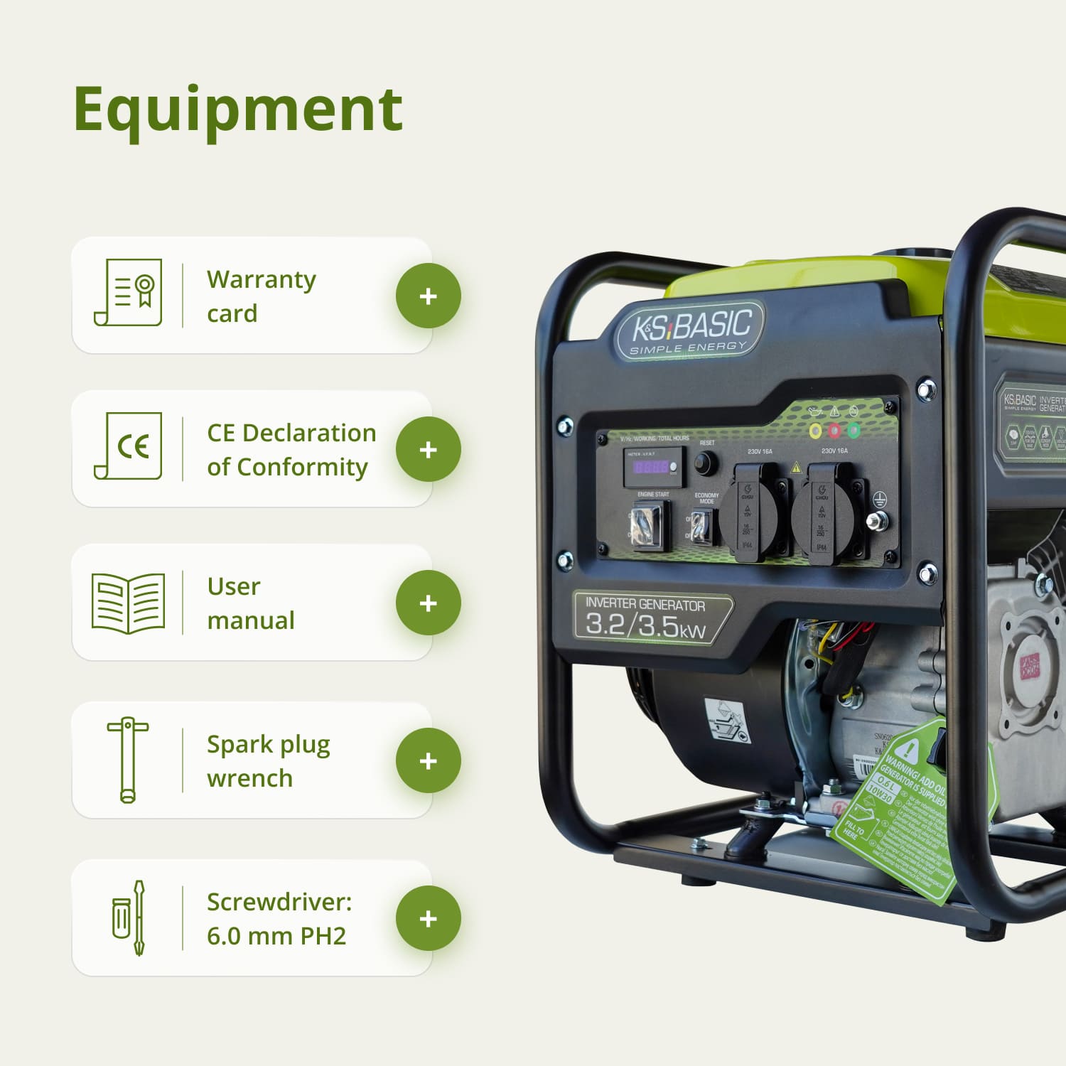 Gerador inversor Könner & Söhnen KSB 35i, máx. potência 3500W - 8