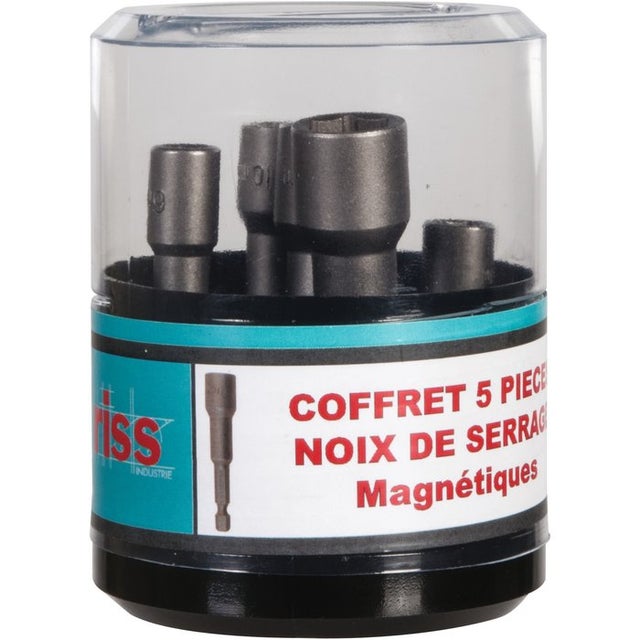 Noix De Serrage Magnétique Hexa Femelle 10 Mm - Queue Hexagonale 6,35 Mm, Pour Outils Magnétiques, Serrage Rapide