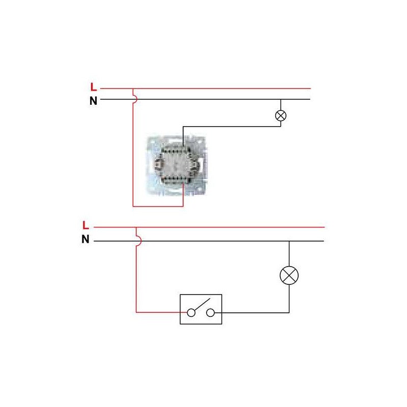 Interrupteur mural LED - Unipolaire - Rétroéclairé - Argent - 71x71mm - 3