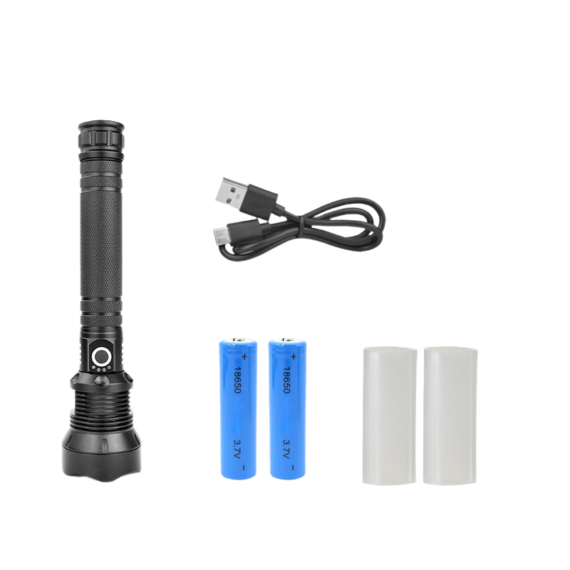 Lampy błyskowe z możliwością ładowania, 990 000 lumenów, super jasna latarka LED o wysokiej jasności z kablem USB, 5 trybów, wodoodporna, latarka