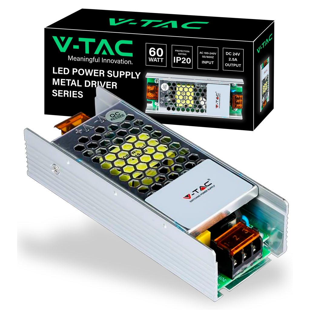 Zasilacz metalowy 60 W 24 V 2,5 A z 1 wyjściem IP20