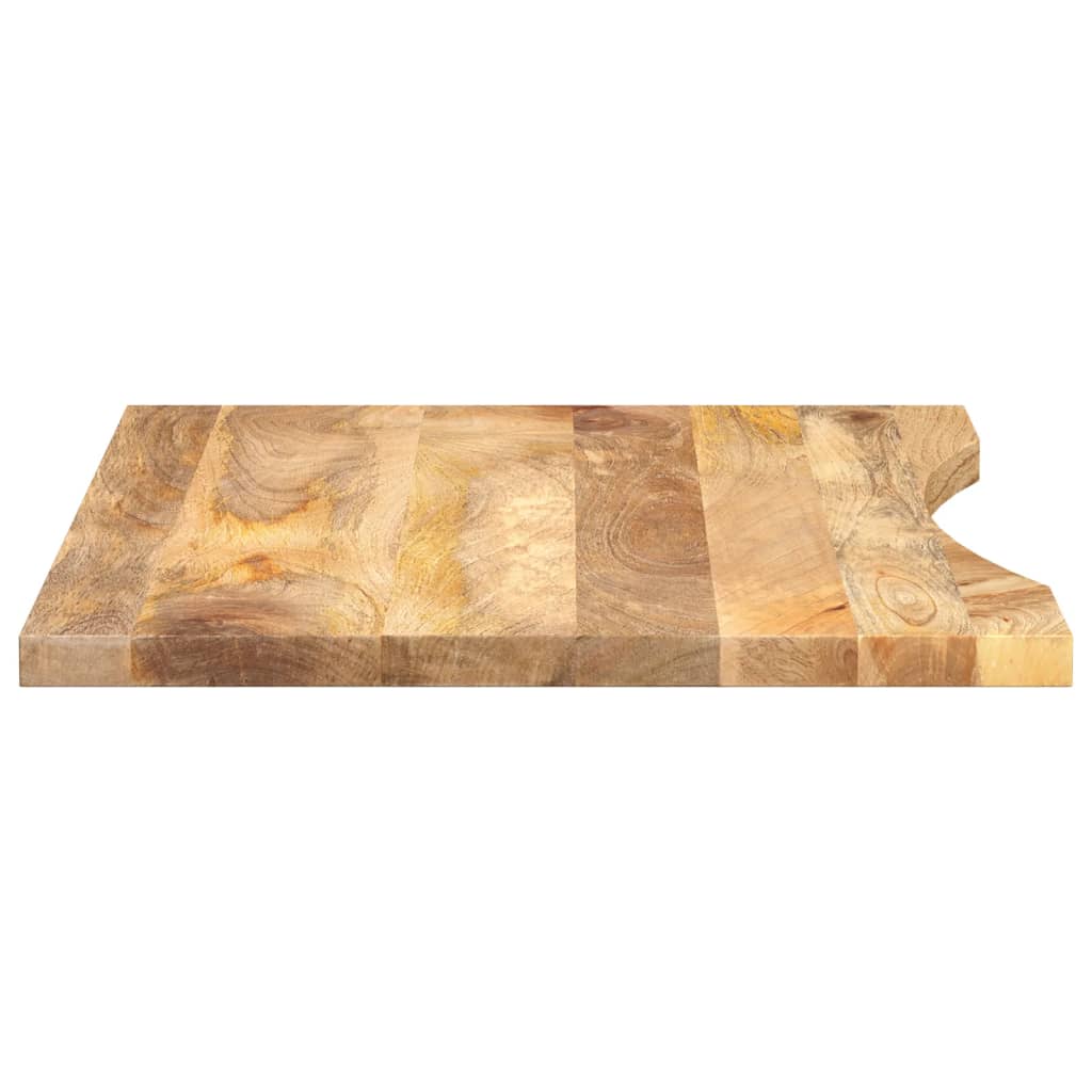 Tampo de mesa | Tampo de secretária com curva 80x60x2 | 5 cm mangueira áspera maciça CFW18906 - 4