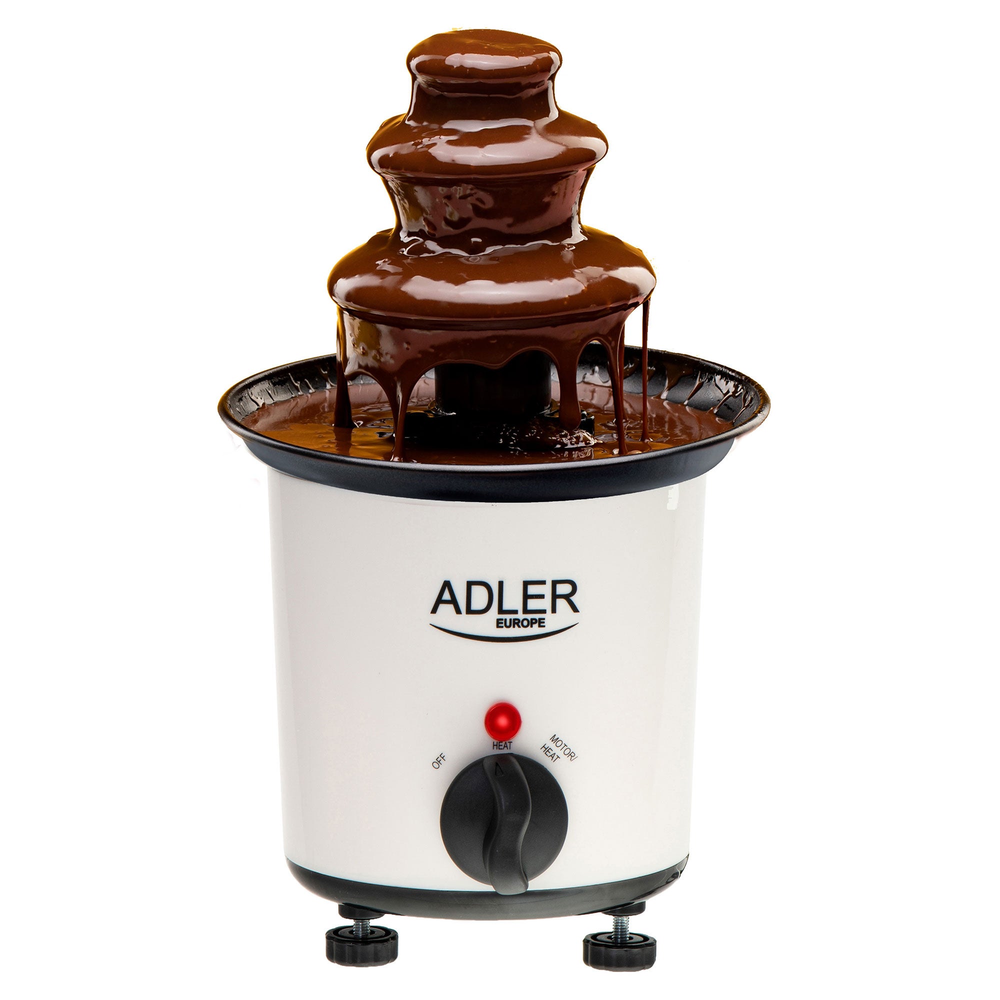 Adler Fuente Chocolate Eléctrica, Cascada 3 Niveles, Acero Inoxidable, 200Ml Chocolate, Termostato, Ad4487 30 Blanco Acero Inoxidable, Leroy Merlin