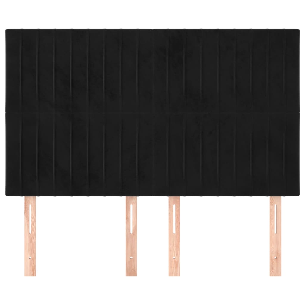 Maison Exclusive - Tête de lit Noir 144x5x118/128 cm Velours - 3