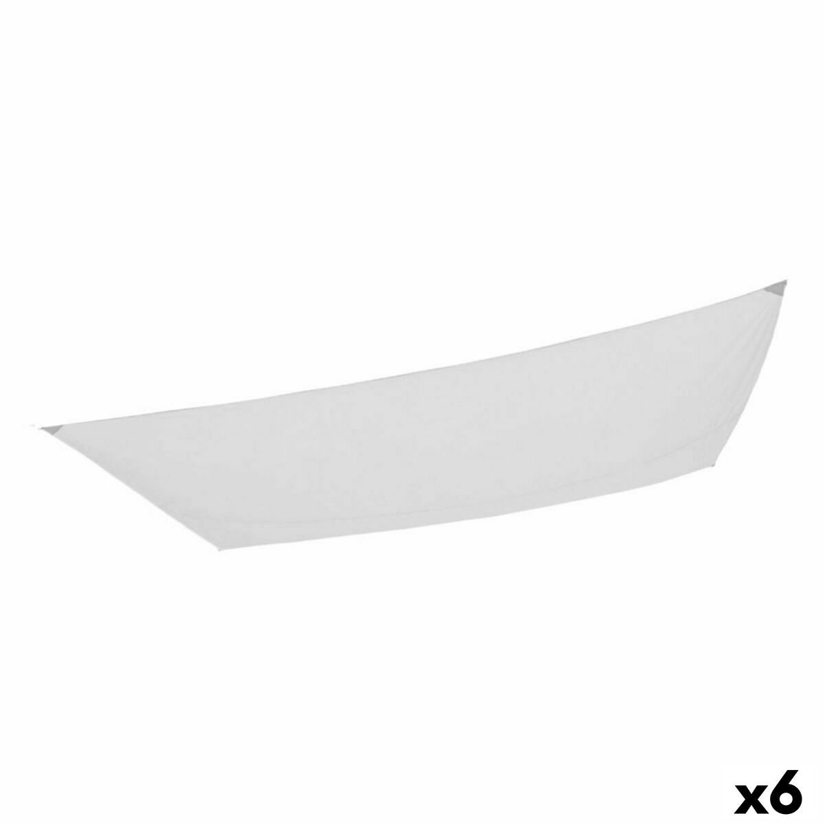 Toldo Rectangular Aktive Garden 300x400 Cm, Color Blanco, Tejido 160 G/m², Con Cuerdas Y Bolsa De Transporte