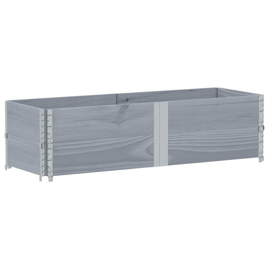 Jardinière en pin massif gris 150x50 cm - COMFORTXL | Leroy Merlin