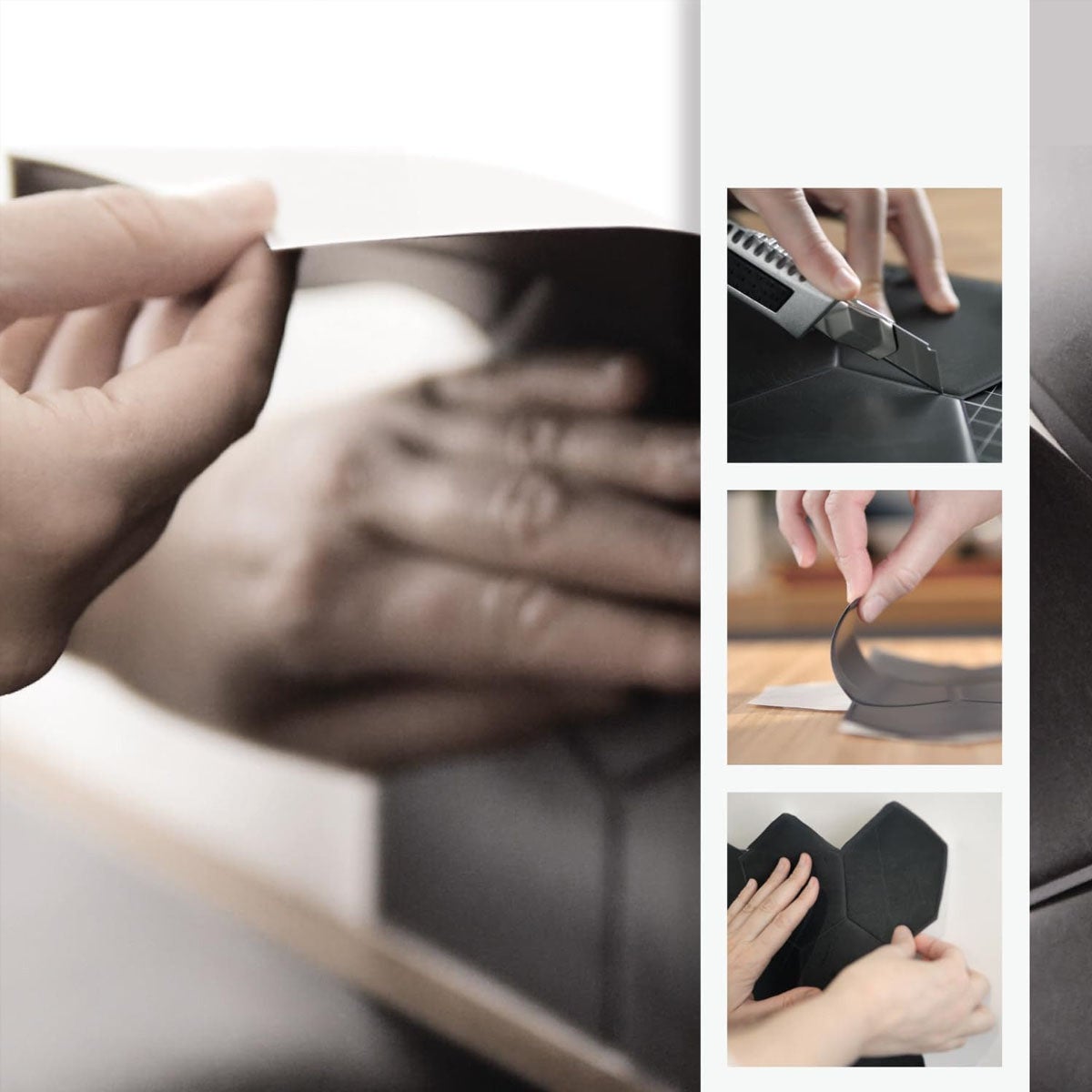 Lot de 10 crédences adhésives pour cuisine, salle de bain, carrelage mural, blanc - 7