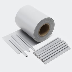 Brise-Vue PVC Extra Long 35 M Gris Anthracite | 4 Rouleaux 450 G/m² + 120 Clips | Occultation Totale Pour Clôture Rigide