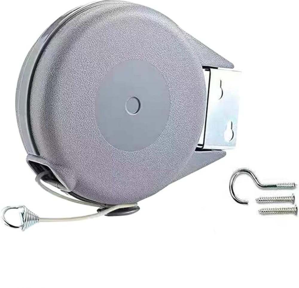 Stendibiancheria retrattile per esterni – 12 m a parete singola – retrattile – estensibile – cavo per biancheria da letto estraibile – può essere utilizzato in patio, giardino Stendibiancheria retrattile per esterni – 12 m a parete singola – retrattile – estensibile – cavo per biancheria da letto estraibile – può essere utilizzato in patio, giardino