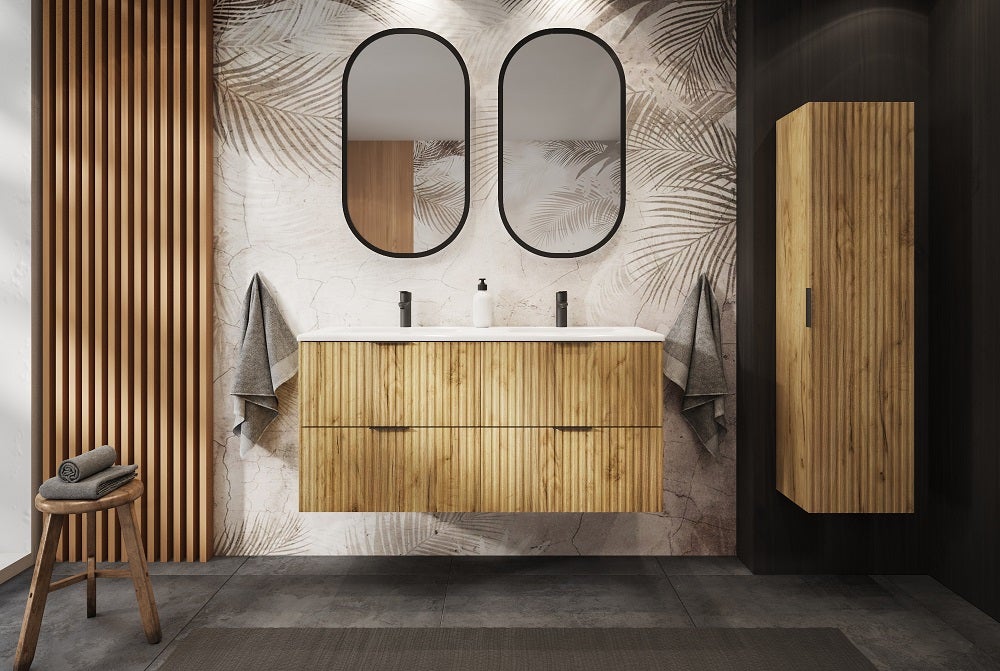 Colonna per mobile bagno FLOW ROVERE 35 x 136 cm - 2