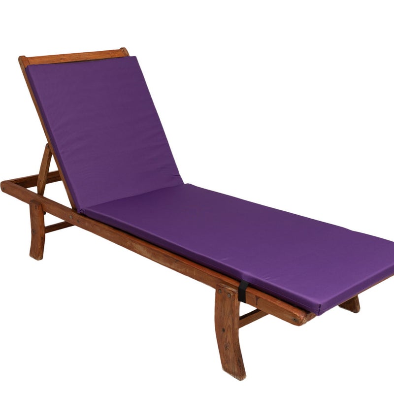 Poduszka ogrodowa na leżak 190x60x4 cm poduszka na leżak jaipur fioletowa poduszka ogrodowa na krzesło ogrodowe