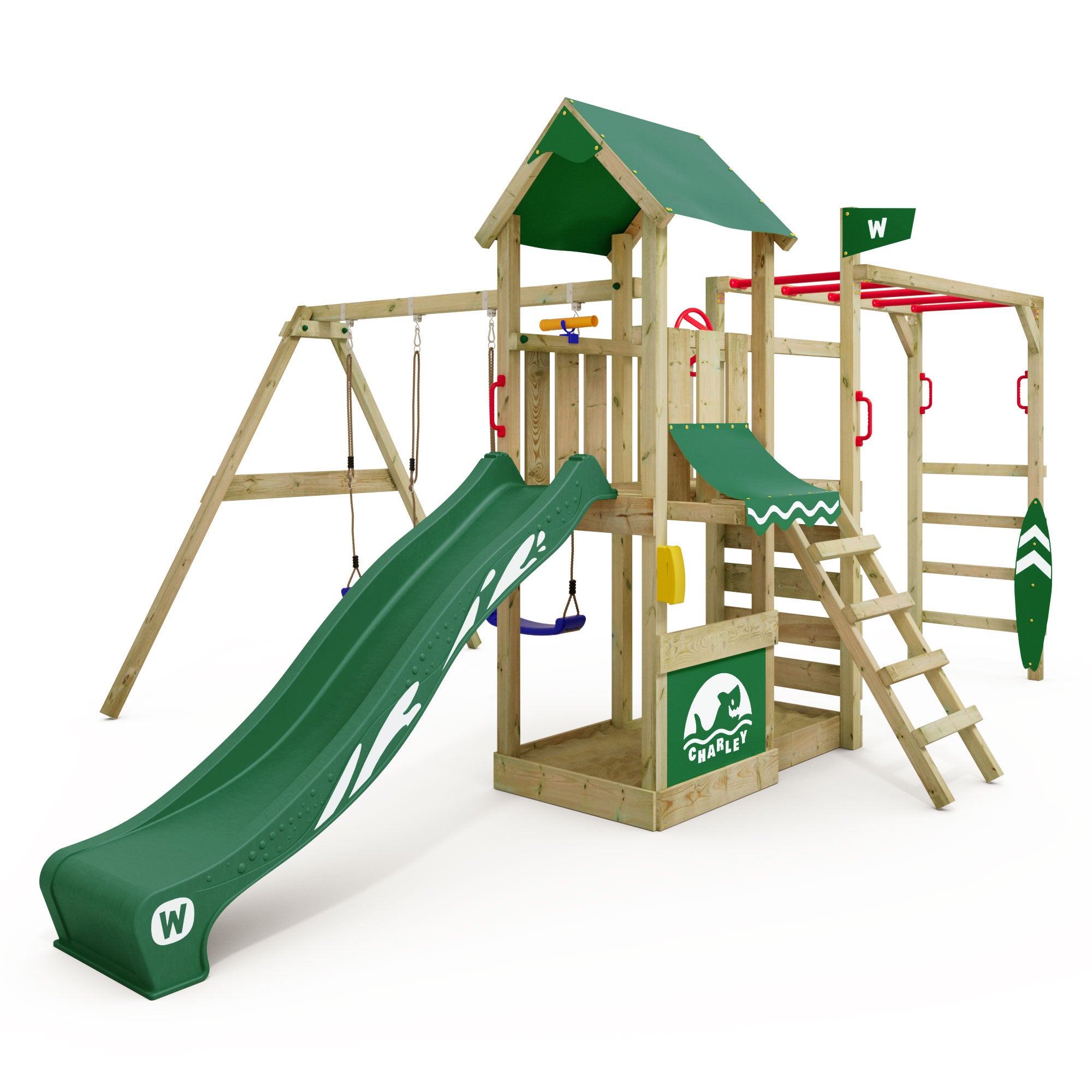 Barre pont de singe pour aire de jeux SKYWOOD bois FSC Barre pont de singe pour aire de jeux SKYWOOD bois FSC