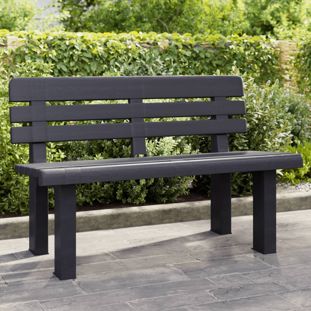 Maison Exclusive - Banc de jardin anthracite 110x52x71 cm