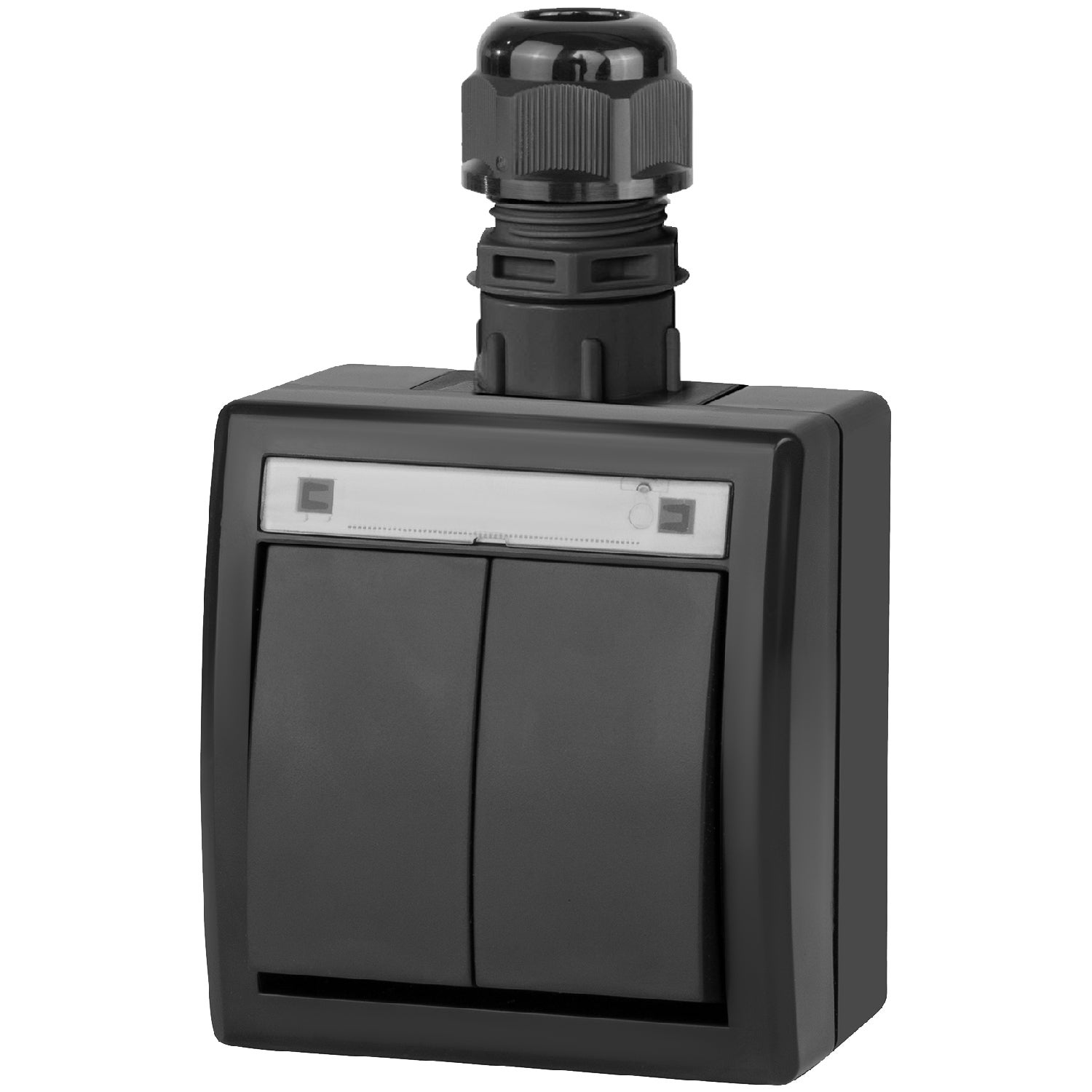 AQUANT 2K Łącznik Świecznikowy Natynkowy Podwójny Hermetyczny IP65 ...