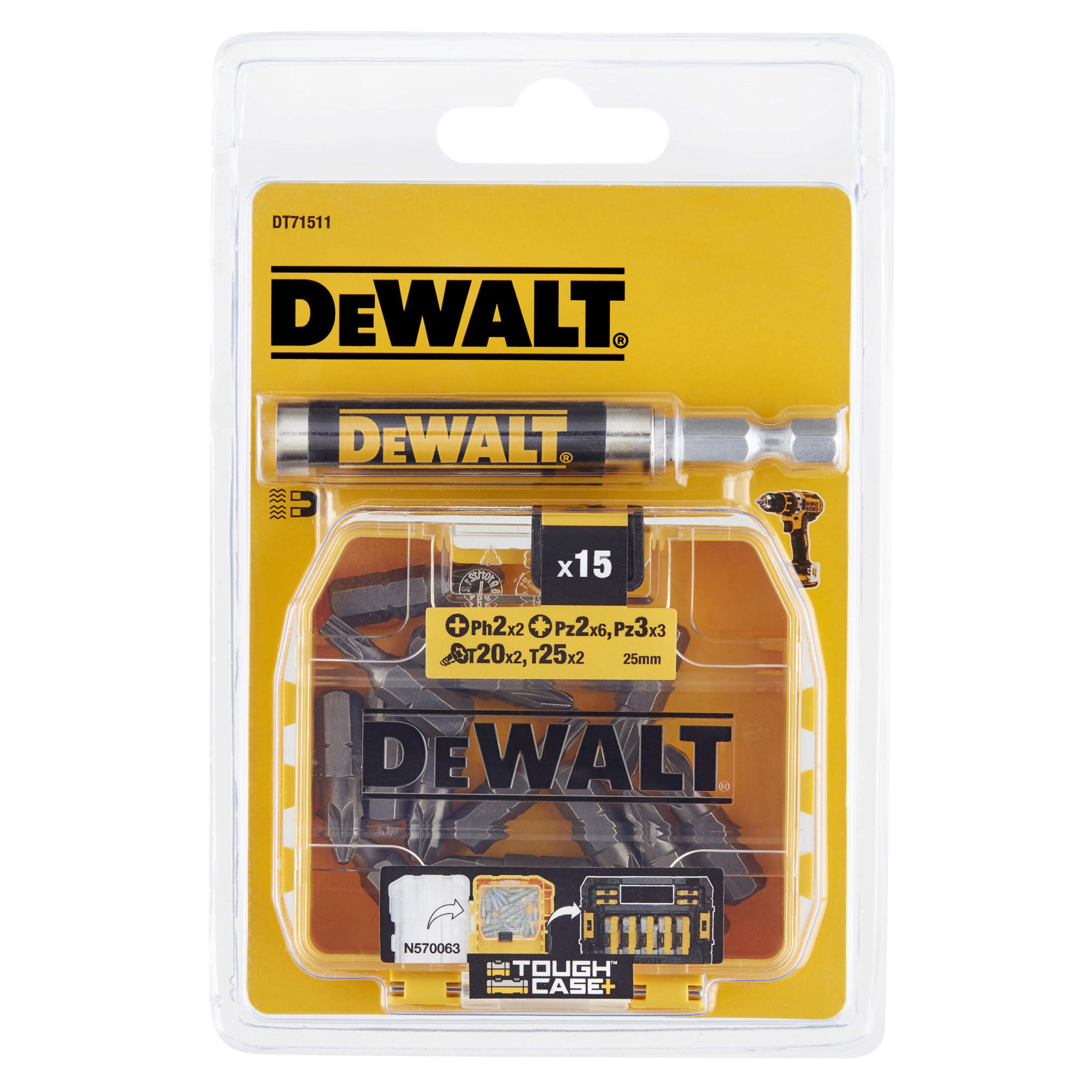 Jogo de 16 Peças para Aparafusar Dewalt DT71511-QZ - 4