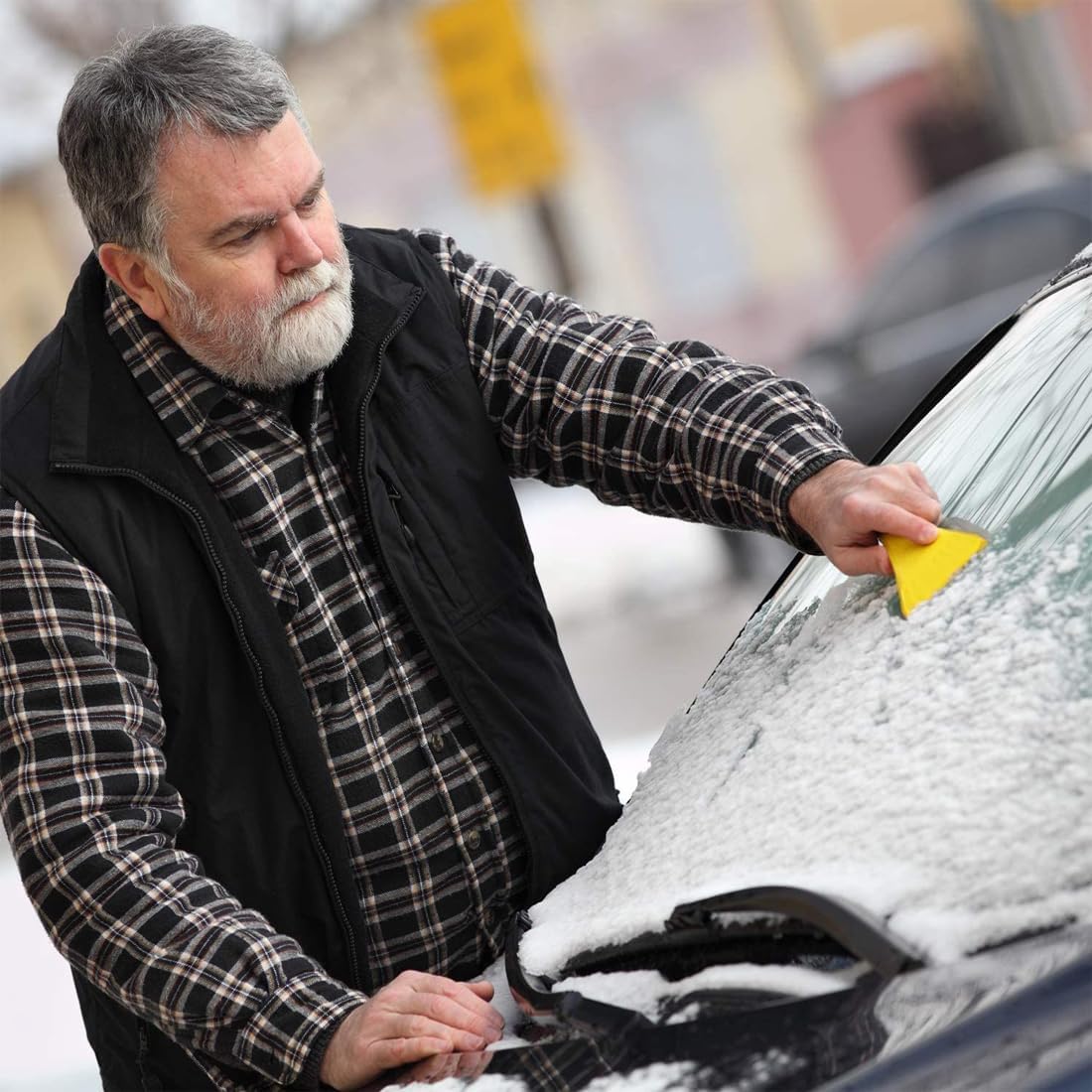 Lot de 10 raclettes pour film de fenêtre et film de voiture Kit de raclette avec bord en feutre - 6