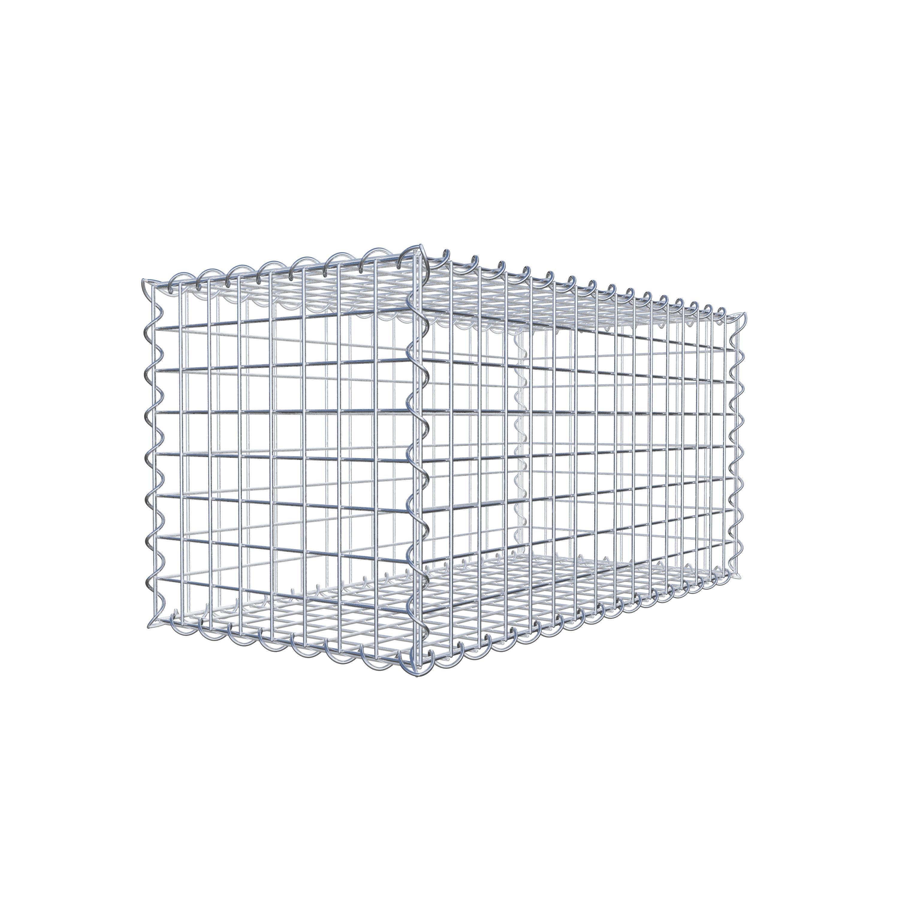 Gabion 80 cm x 40 cm x 40 cm (dł. x wys. x gł.), rozmiar oczek 5 cm x 5 cm, spirala