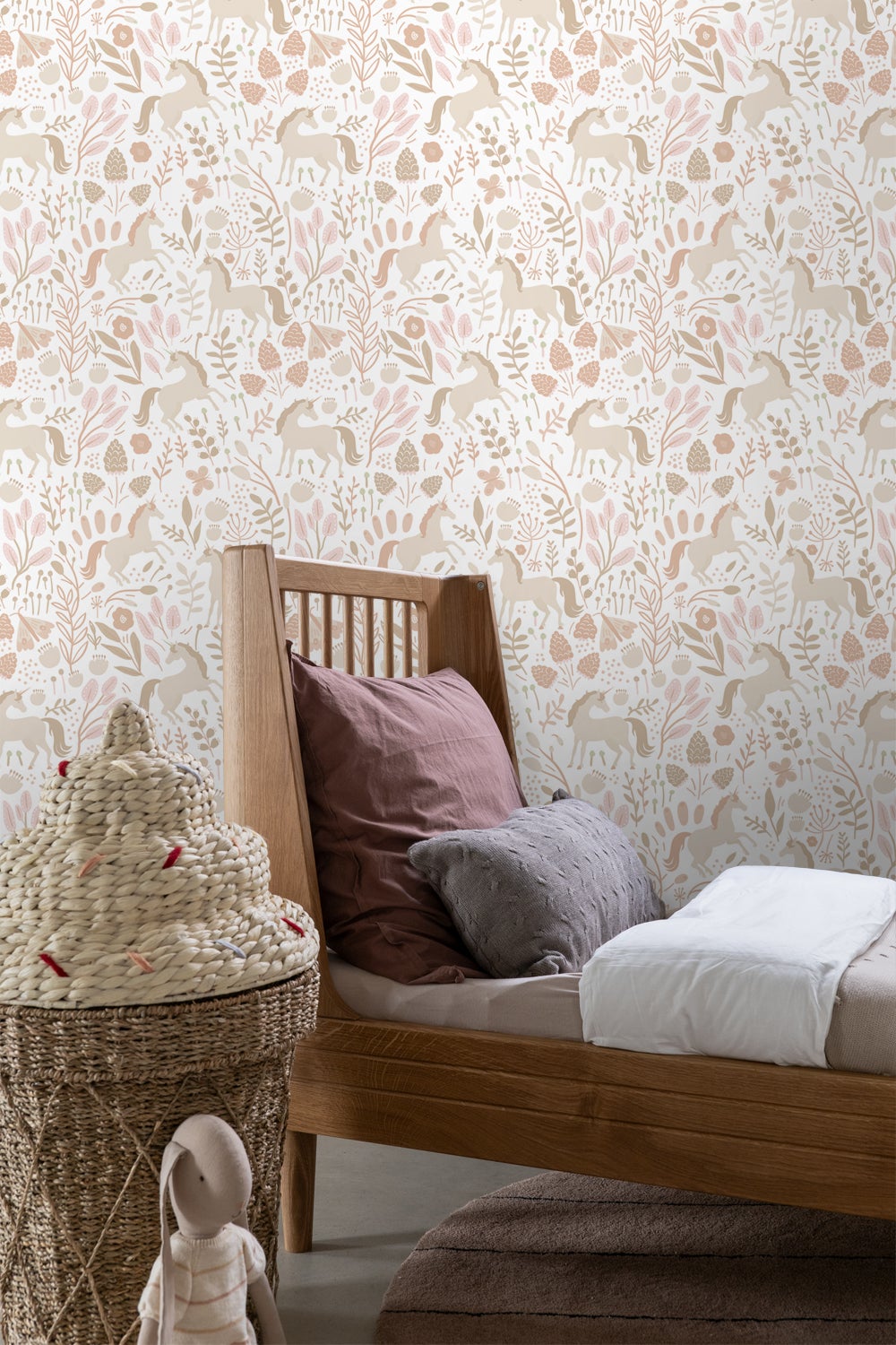 Papier peint licornes beige - 53 cm x 10.05 m - ESTAhome - 4